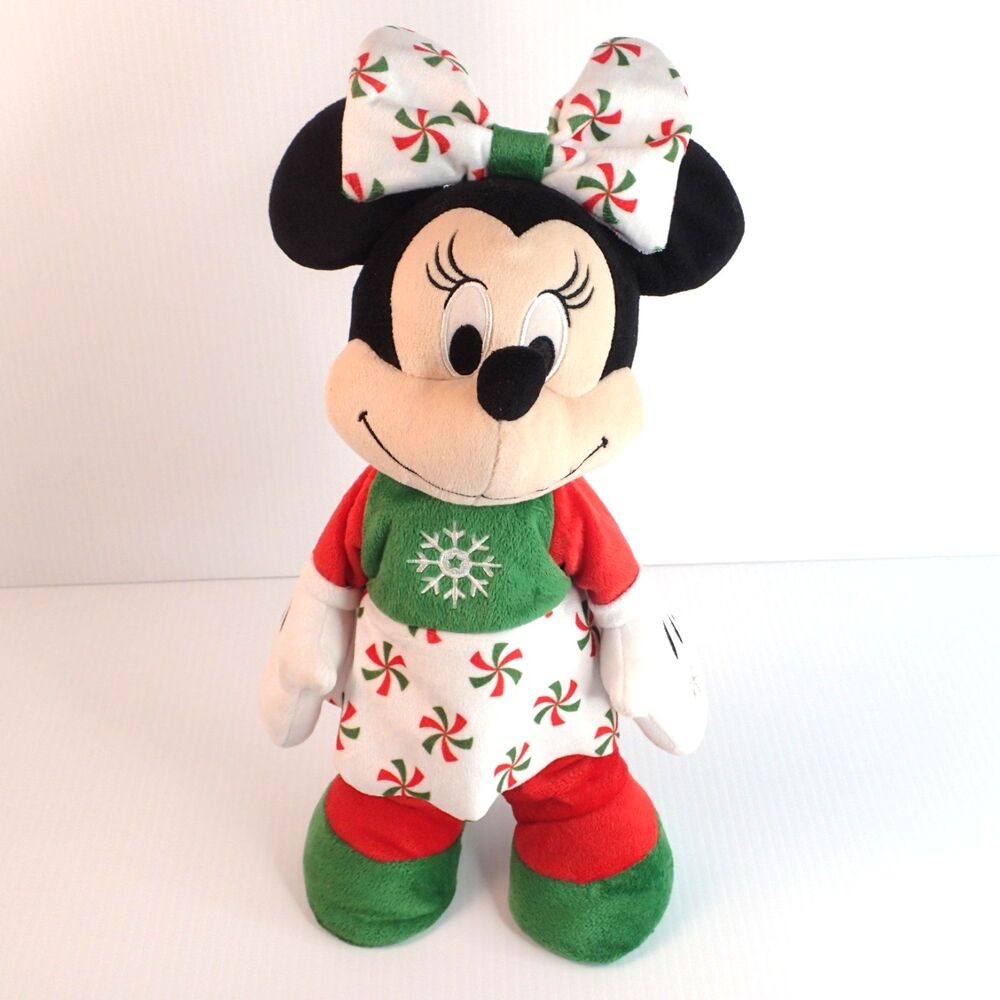 Disney Animated Dancing Minnie Mouse Christmas "We Wish You a Merry Christmas"